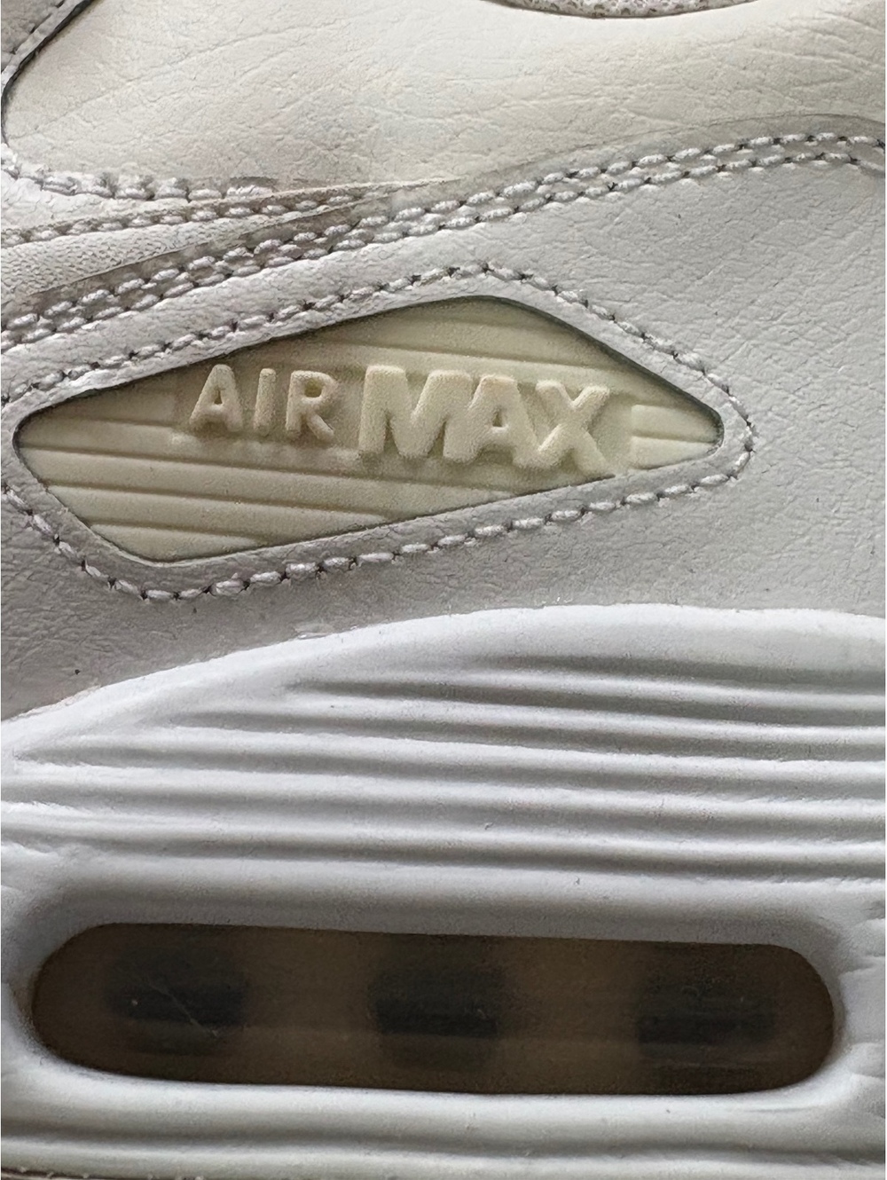 Nike Air Max 90 White Leather Sneakers US 7 Women / 6 UK - Picture 6 of 8